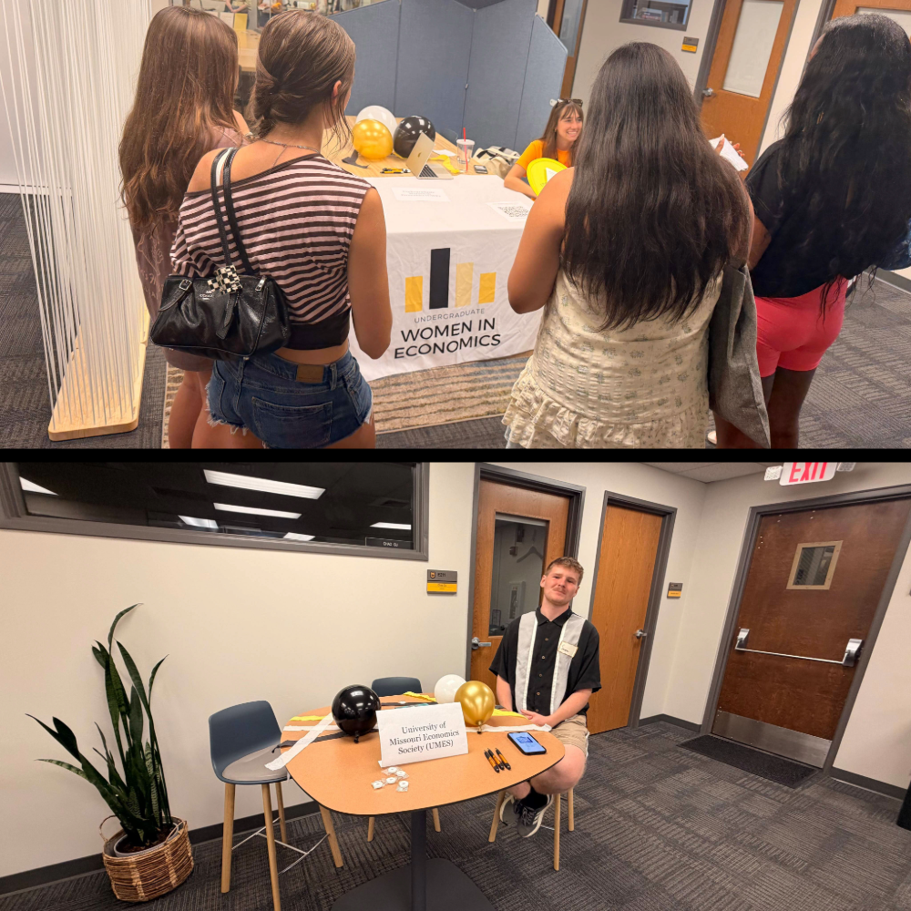 Mizzou Economic Student Organizations presenting at the open house