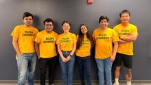 First year Economic PhD Students sporting the new t-shirts
