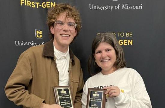 Fallon w/ student