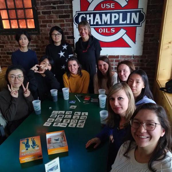 Graduate Women in Economics group at Shakespeare's Pizza