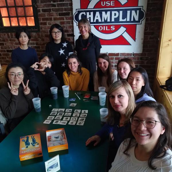 Graduate Women in Economics group at Shakespeare's Pizza